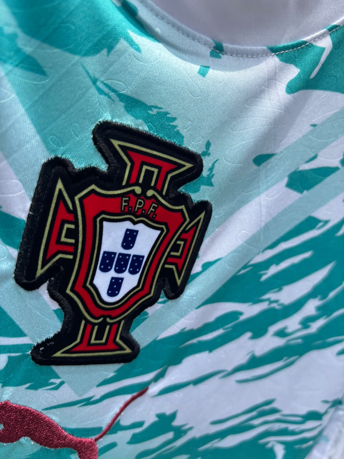 RONALDO 7 PORTUGAL AWAY FIFA CUP EMBROIDED LOGO JERSEY