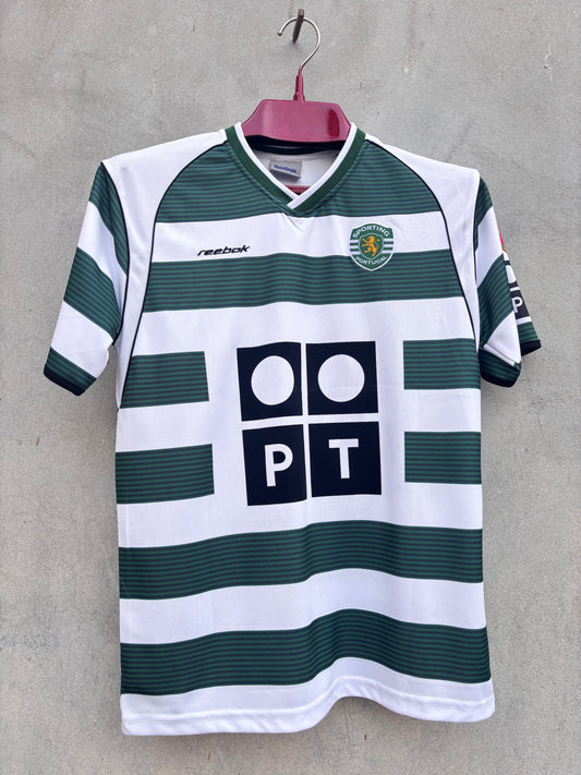 C RONALDO SPORTING 2001/03 EMBROIDED JERSEY