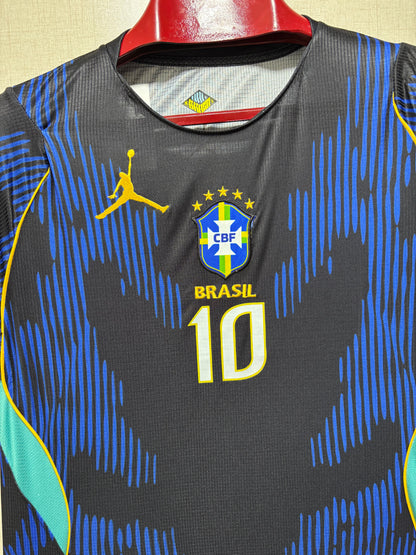 Neymar JR Brazil away FIFA Cup Jersey (EMBROIDED LOGO)