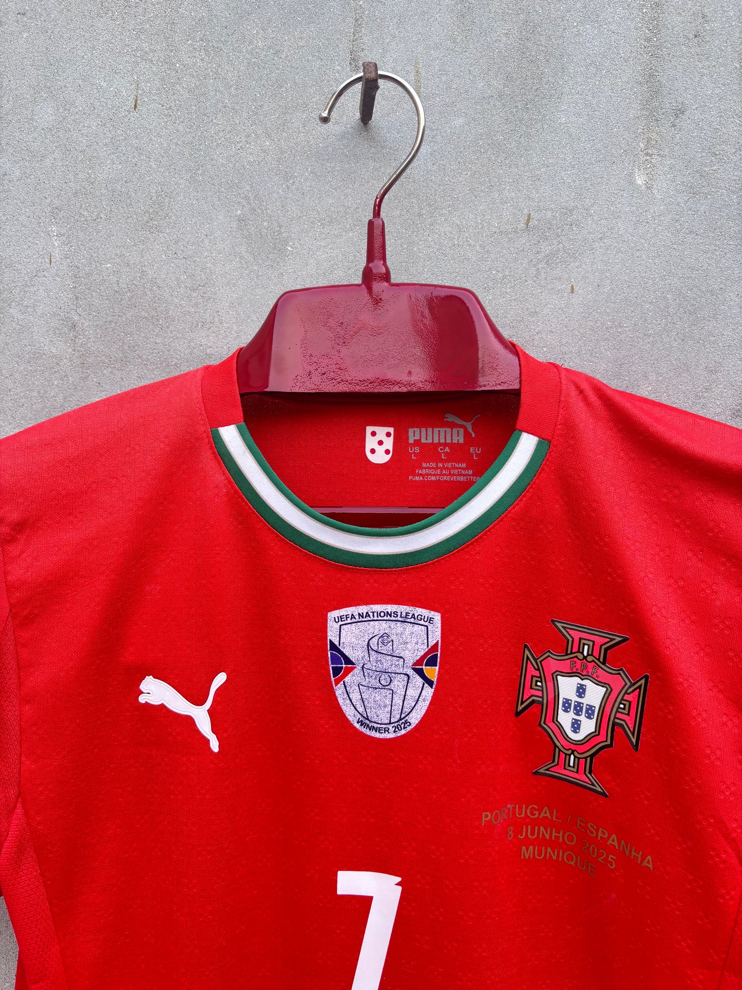 RONALDO 7 PORTUGAL HOME SHIRT PLAYER VERSION