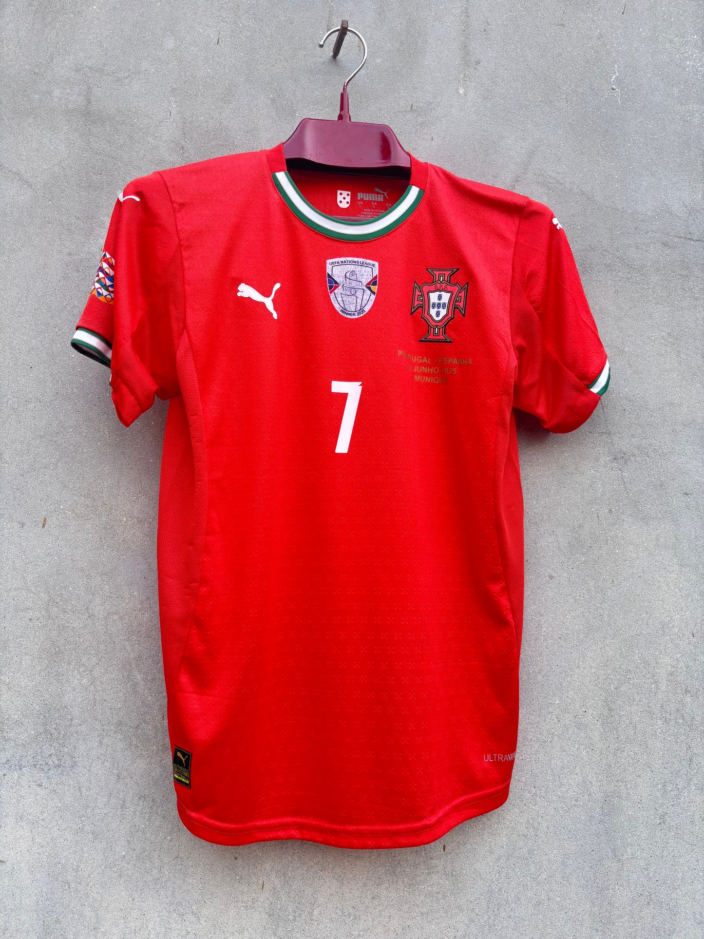 RONALDO 7 PORTUGAL HOME SHIRT PLAYER VERSION
