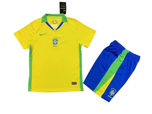 BRAZIL HOME FIFA CUP KIDS KIT 2026