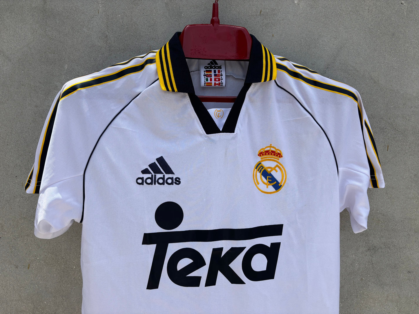 REAL MADRID HOME 99/00 JERSEY (EMBROIDED LOGO)