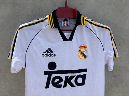 REAL MADRID HOME 99/00 JERSEY (EMBROIDED LOGO)