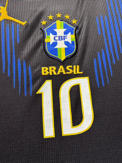 Neymar JR Brazil away FIFA Cup Jersey (EMBROIDED LOGO)