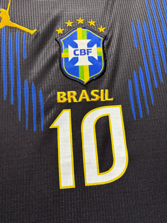 Neymar JR Brazil away FIFA Cup Jersey (EMBROIDED LOGO)