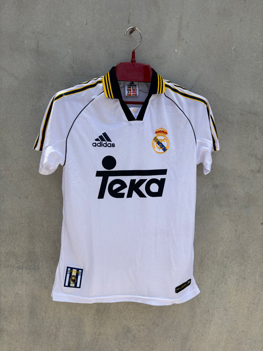 REAL MADRID HOME 99/00 JERSEY (EMBROIDED LOGO)