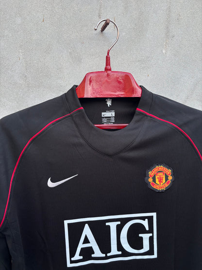 RONALDO 7 MANCHESTER UNITED BLACK SHIRT 2007/08