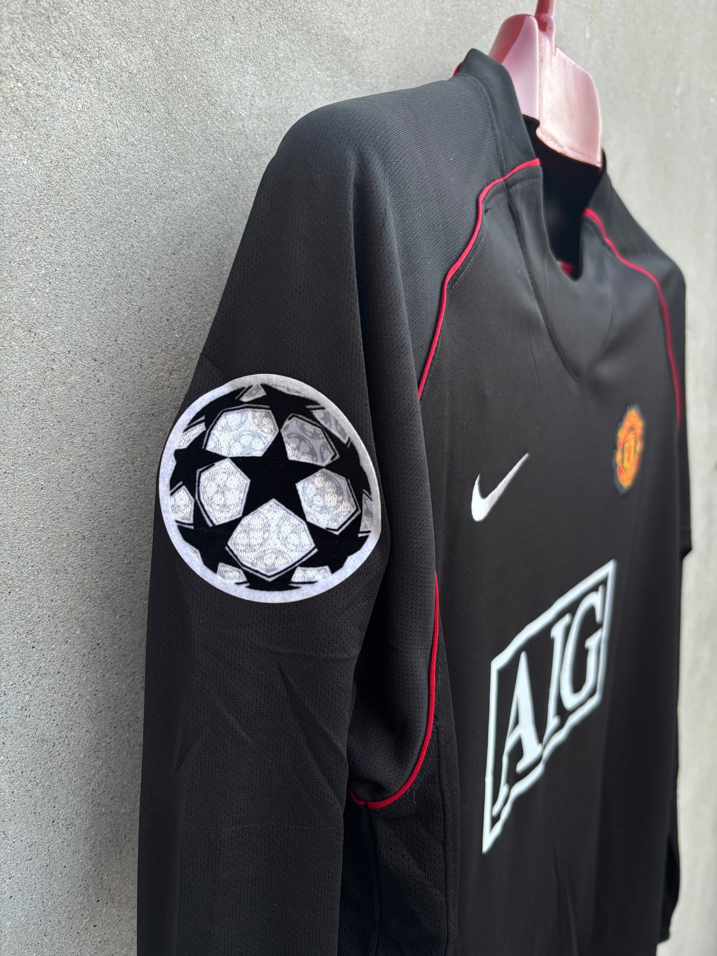 RONALDO 7 MANCHESTER UNITED BLACK SHIRT 2007/08