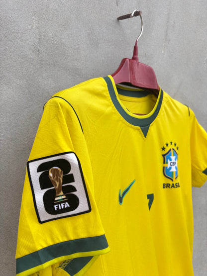 NEYMAR JR BRAZIL HOME FIFA CUP JERSEY 2026 (TPU LOGO)