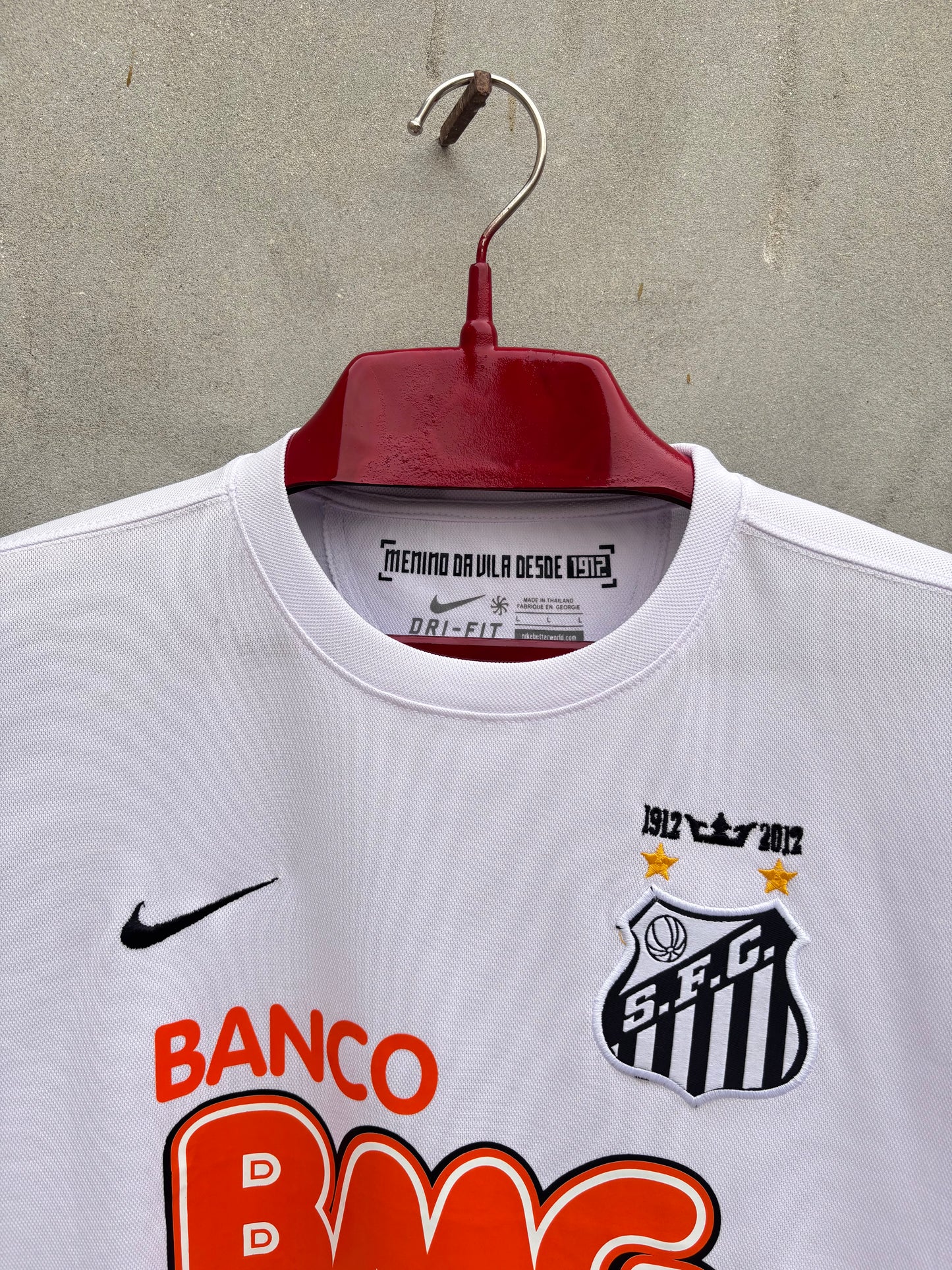 Neymar Jr Santos Shirt 2012 HOME EMBROIDED LOGO