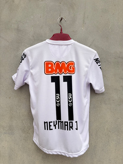 Neymar Jr Santos Shirt 2012 HOME EMBROIDED LOGO