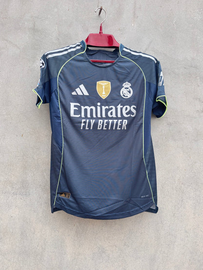 Real Madrid Away HALF SLEEVE JERSEY(TPU LOGO) 2026