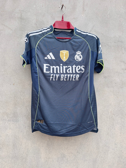 Real Madrid Away HALF SLEEVE JERSEY(TPU LOGO) 2026