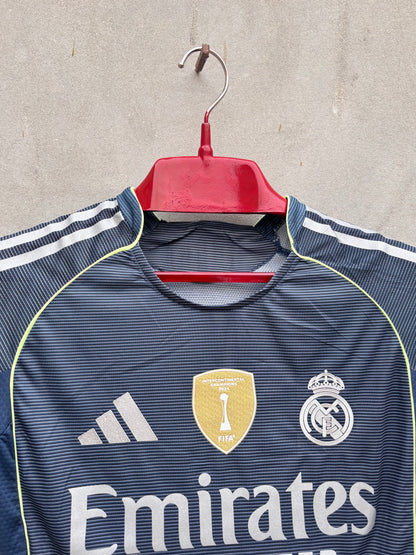 Real Madrid Away HALF SLEEVE JERSEY(TPU LOGO) 2026