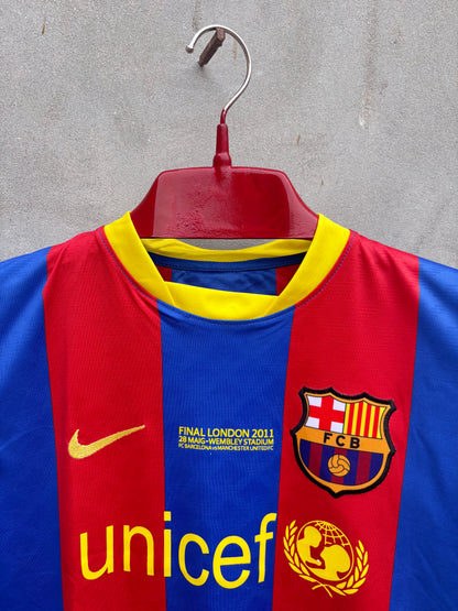 MESSI 10 BARCELONA 2011 FINAL JERSEY(EMBROIDED LOGO)