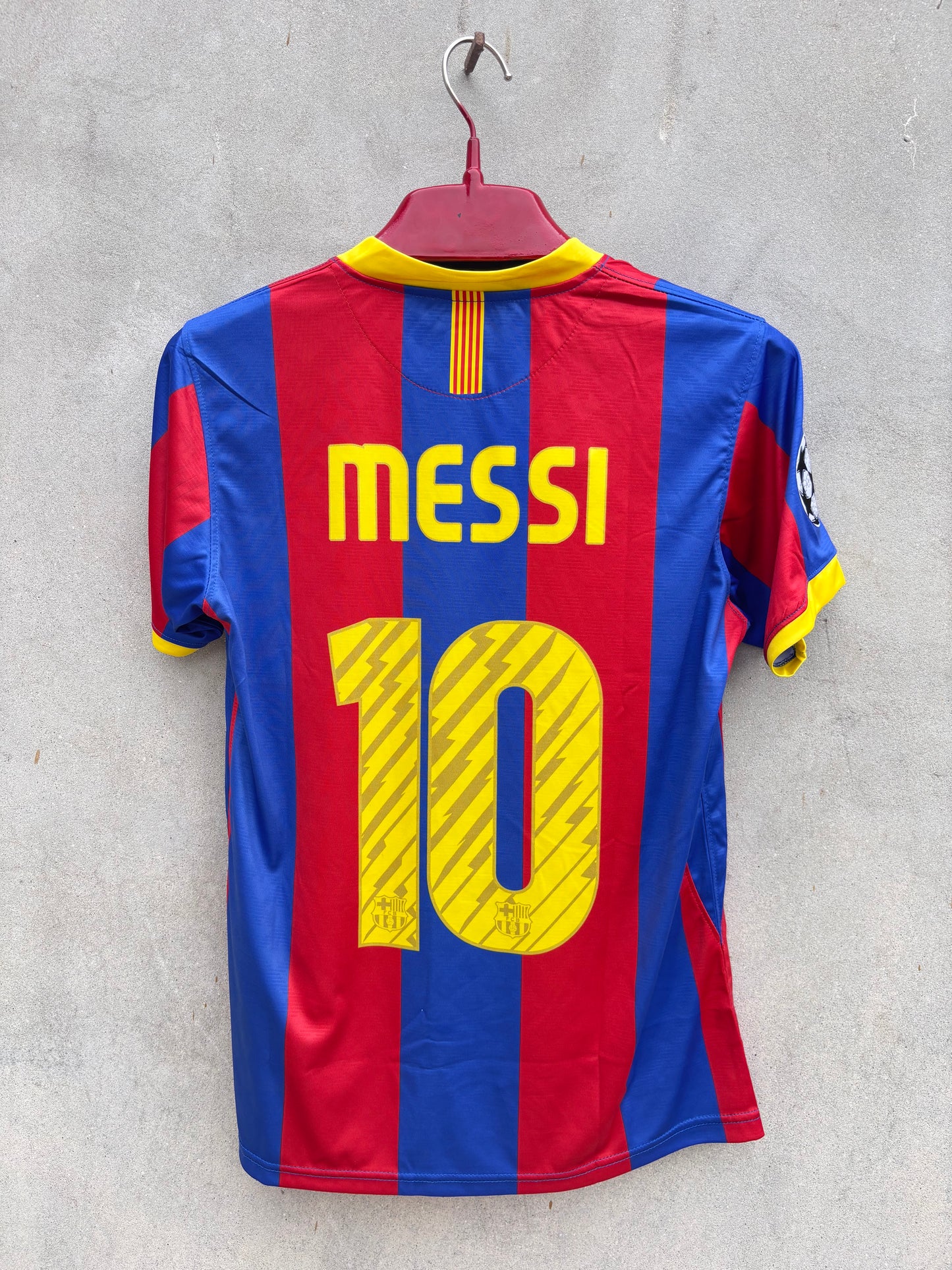 MESSI 10 BARCELONA 2011 FINAL JERSEY(EMBROIDED LOGO)