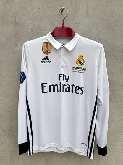 Ronaldo 7 Real Madrid Home  2016/17 FULL SLEEVE JERSEY (ORIGINAL LOGO)