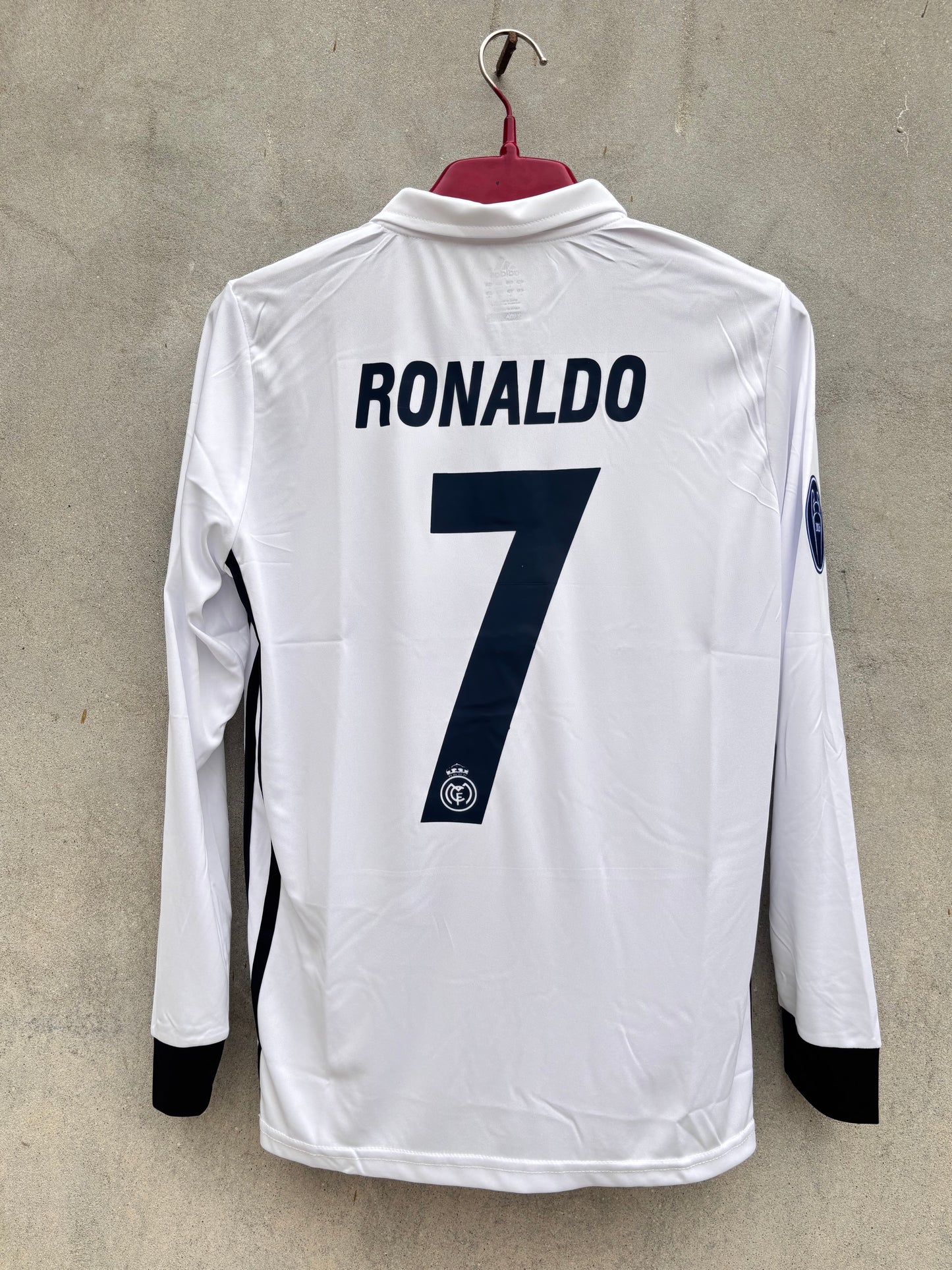 Ronaldo 7 Real Madrid Home  2016/17 FULL SLEEVE JERSEY (ORIGINAL LOGO)