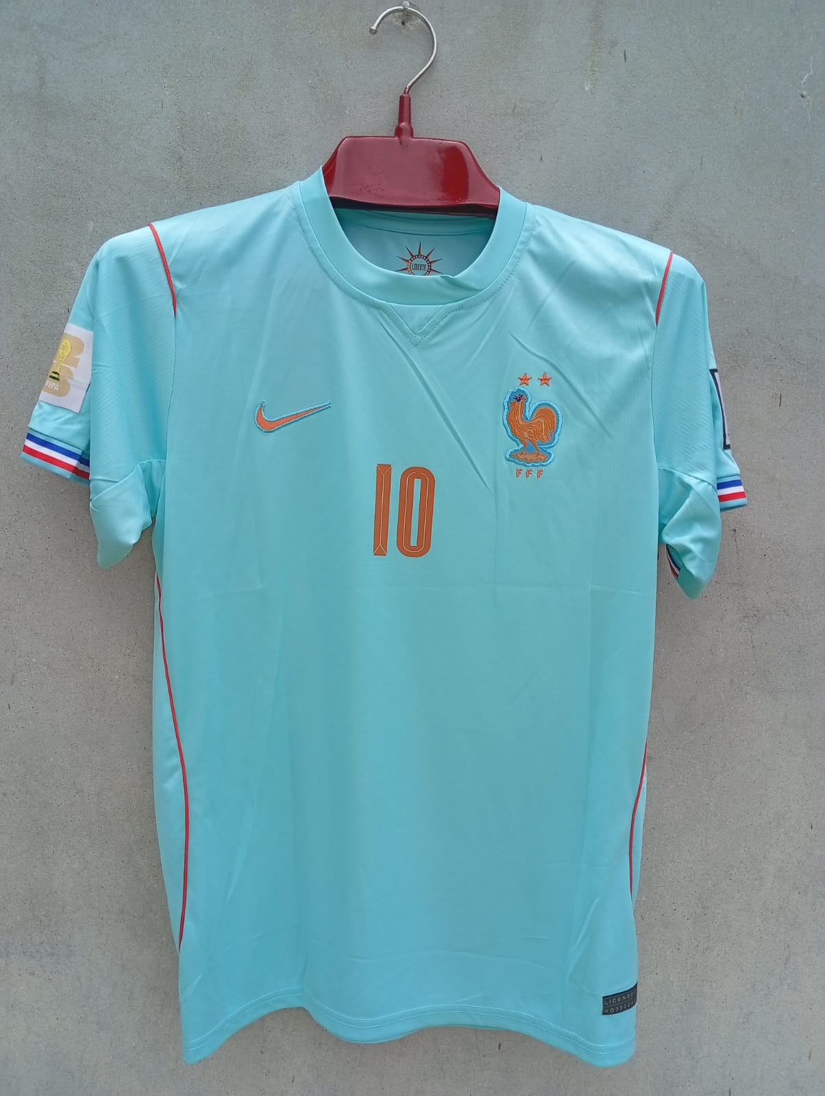 MBAPPE 10 FRANCE AWAY FIFA CUP JERSEY (EMBROIDED LOGO)