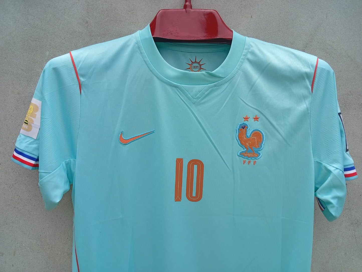 MBAPPE 10 FRANCE AWAY FIFA CUP JERSEY (EMBROIDED LOGO)